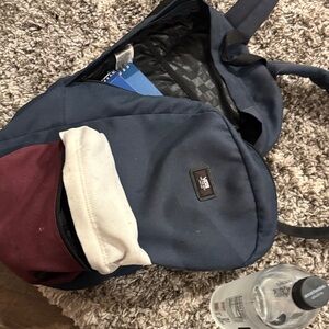 Vans Navy and Burgundy Backpack